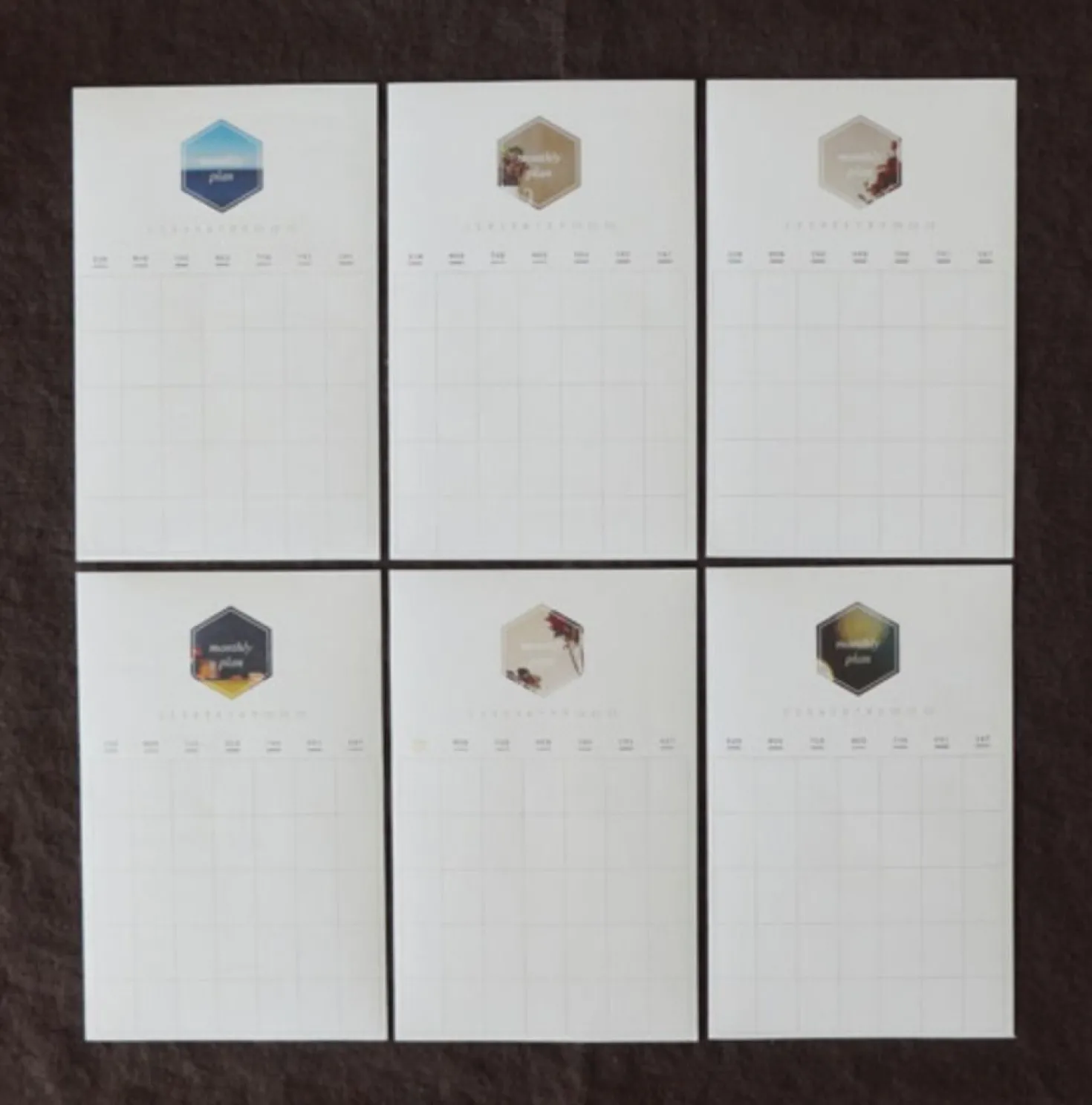 Monthly Schedule Sticker