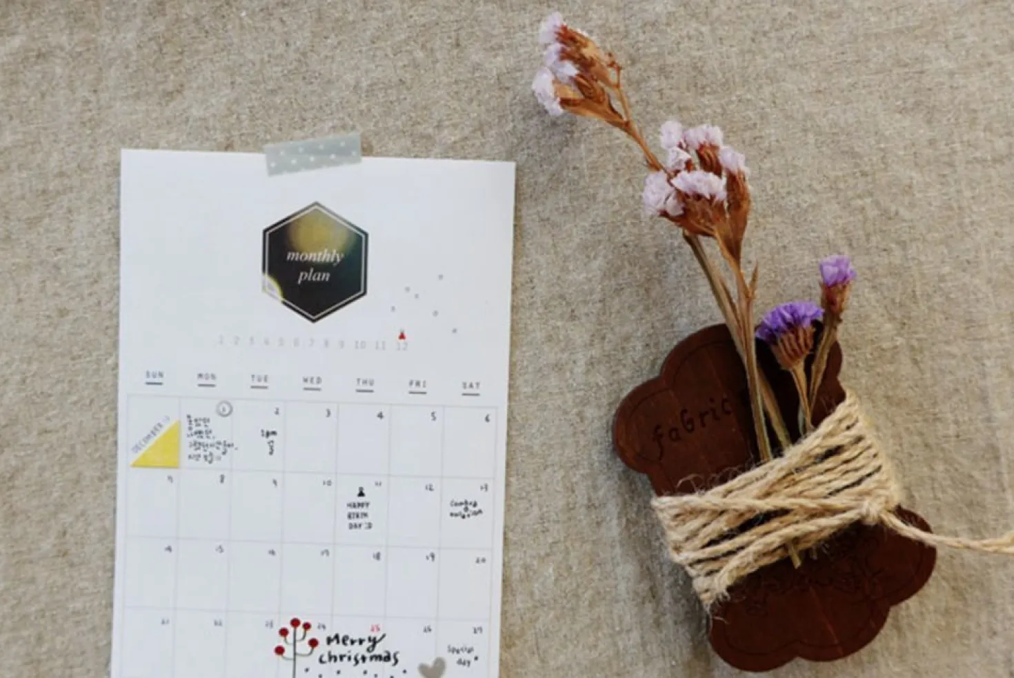 Monthly Schedule Sticker