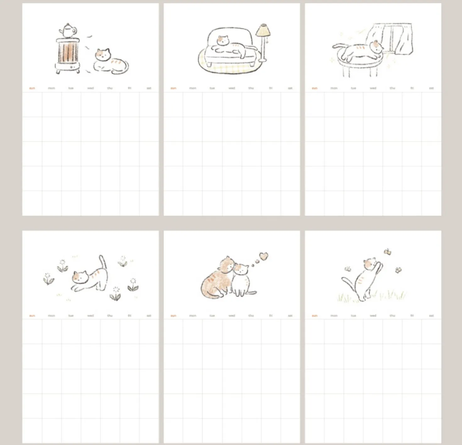 Monthly Schedule Sticker
