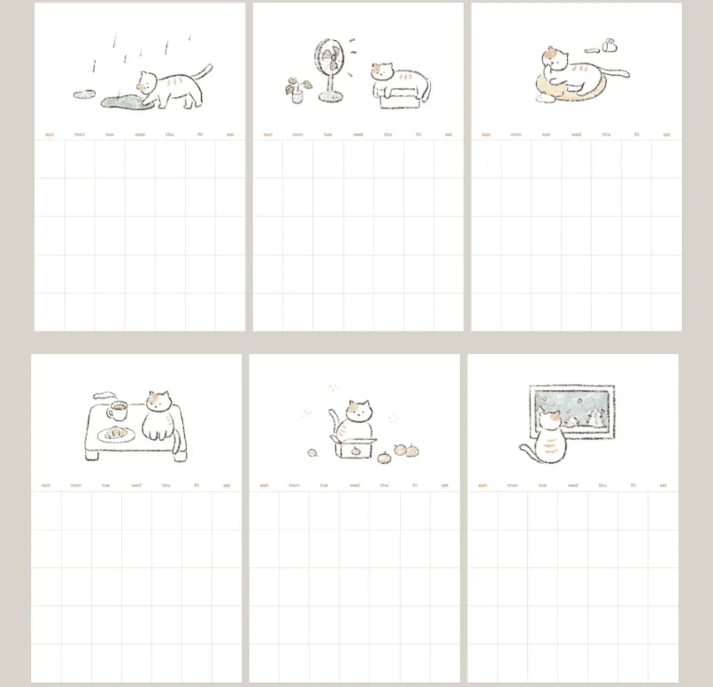 Monthly Schedule Sticker
