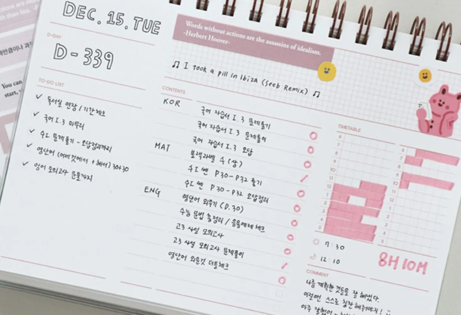 6 Month Plan B Study Planner