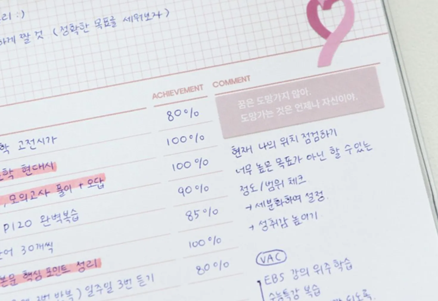 6 Month Plan B Study Planner