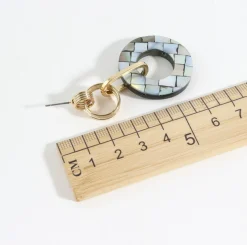 Mother of Pearl Ring Earrings v1