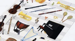 Musical Instrument Paper Sticker