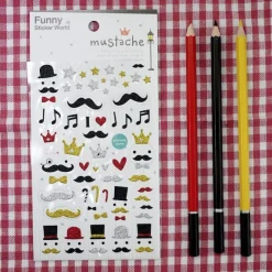 Mustache Deco Sticker v1