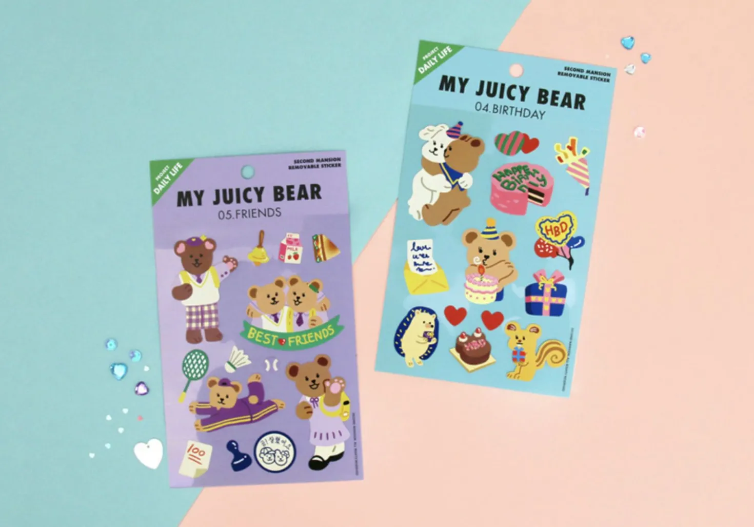 My Bear Daily Life Removable Sticker