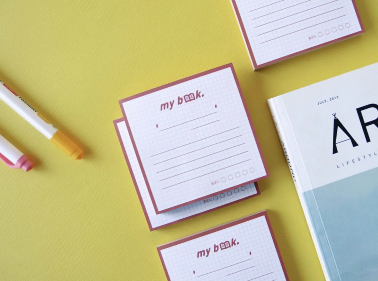 My Book Note Memo Pad