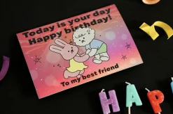 My Buddy Hologram Folding Card