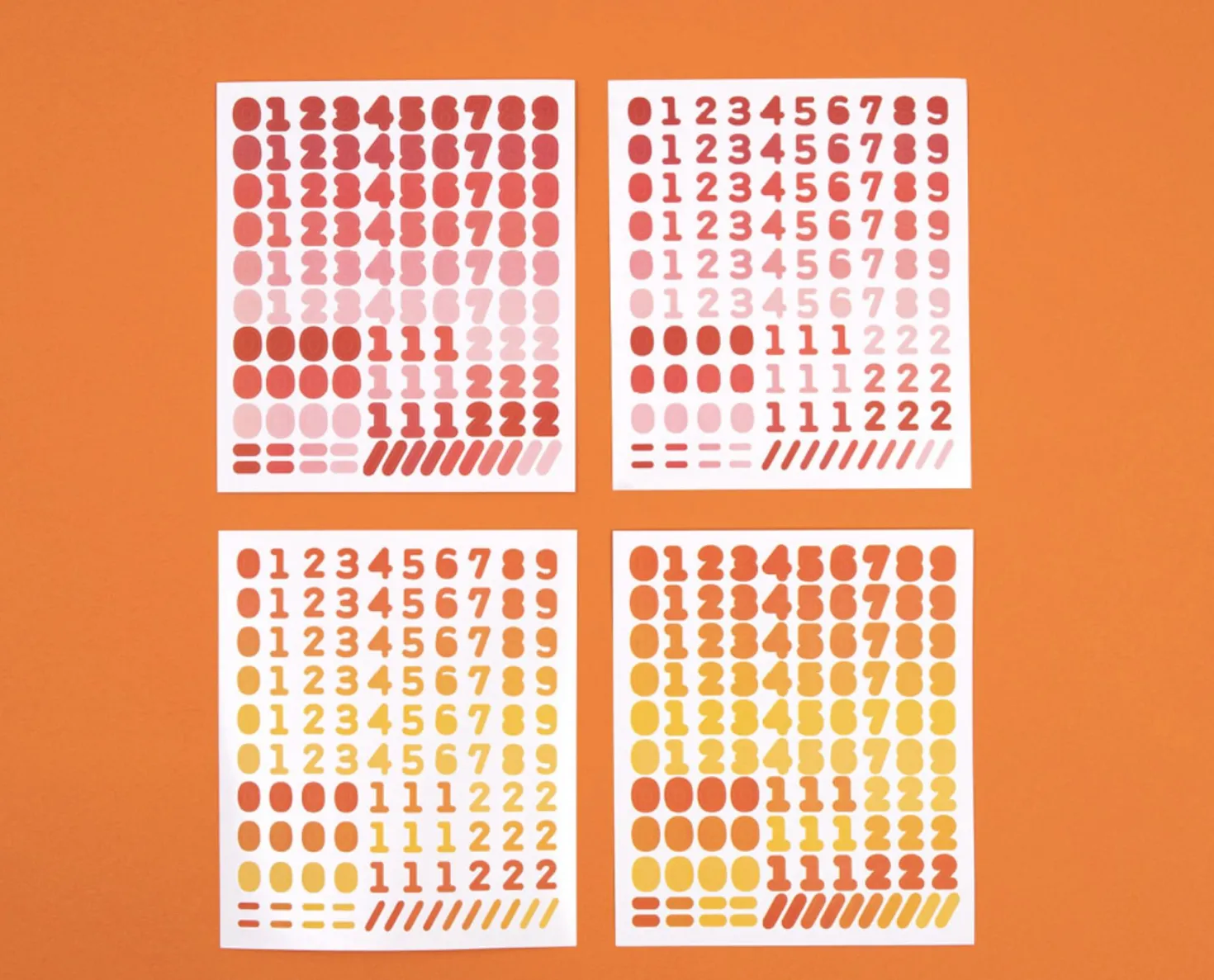 My Color Number Deco Sticker