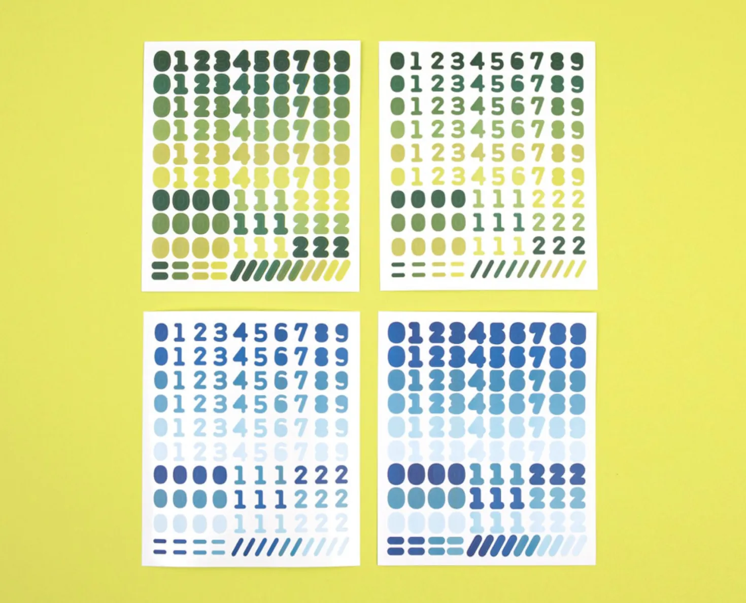 My Color Number Deco Sticker