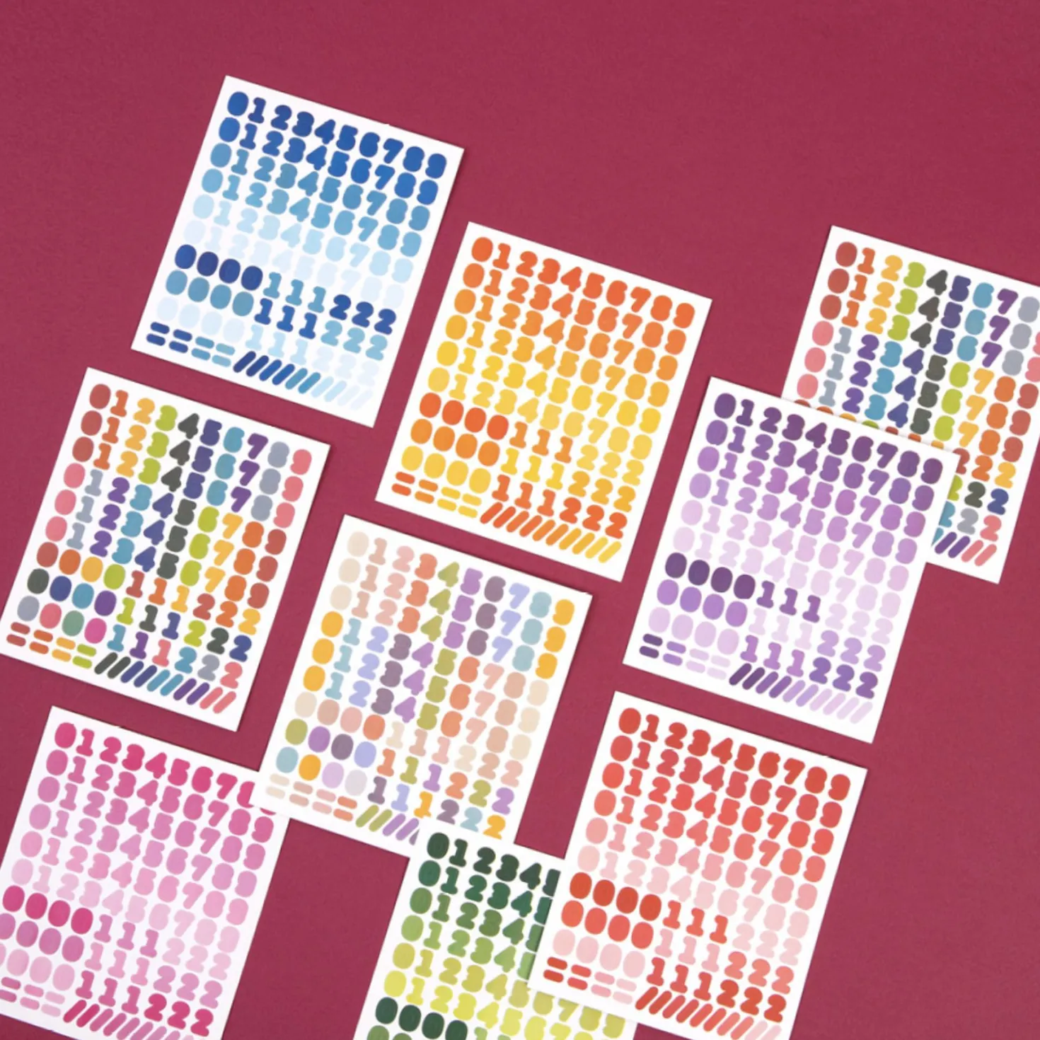 My Color Number Deco Sticker