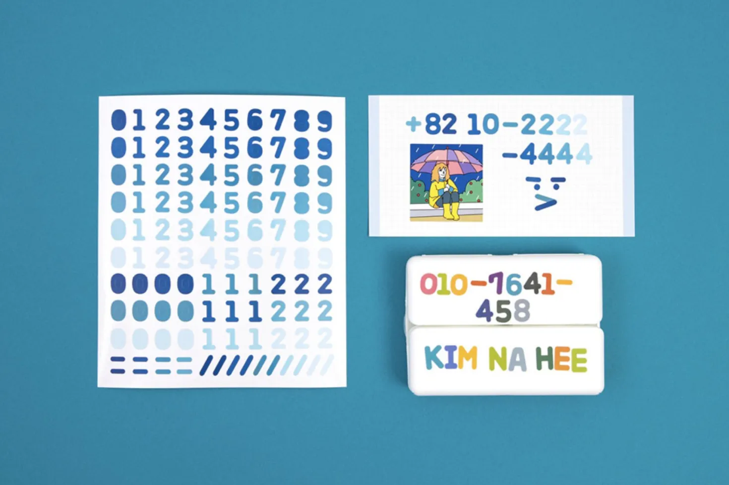 My Color Number Deco Sticker