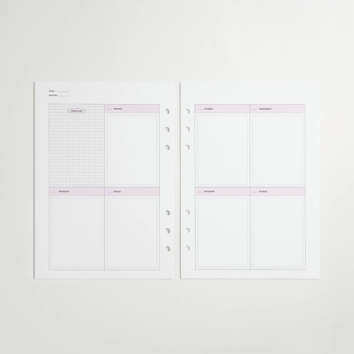 MYO Today 6 Ring A5 Planner Refill