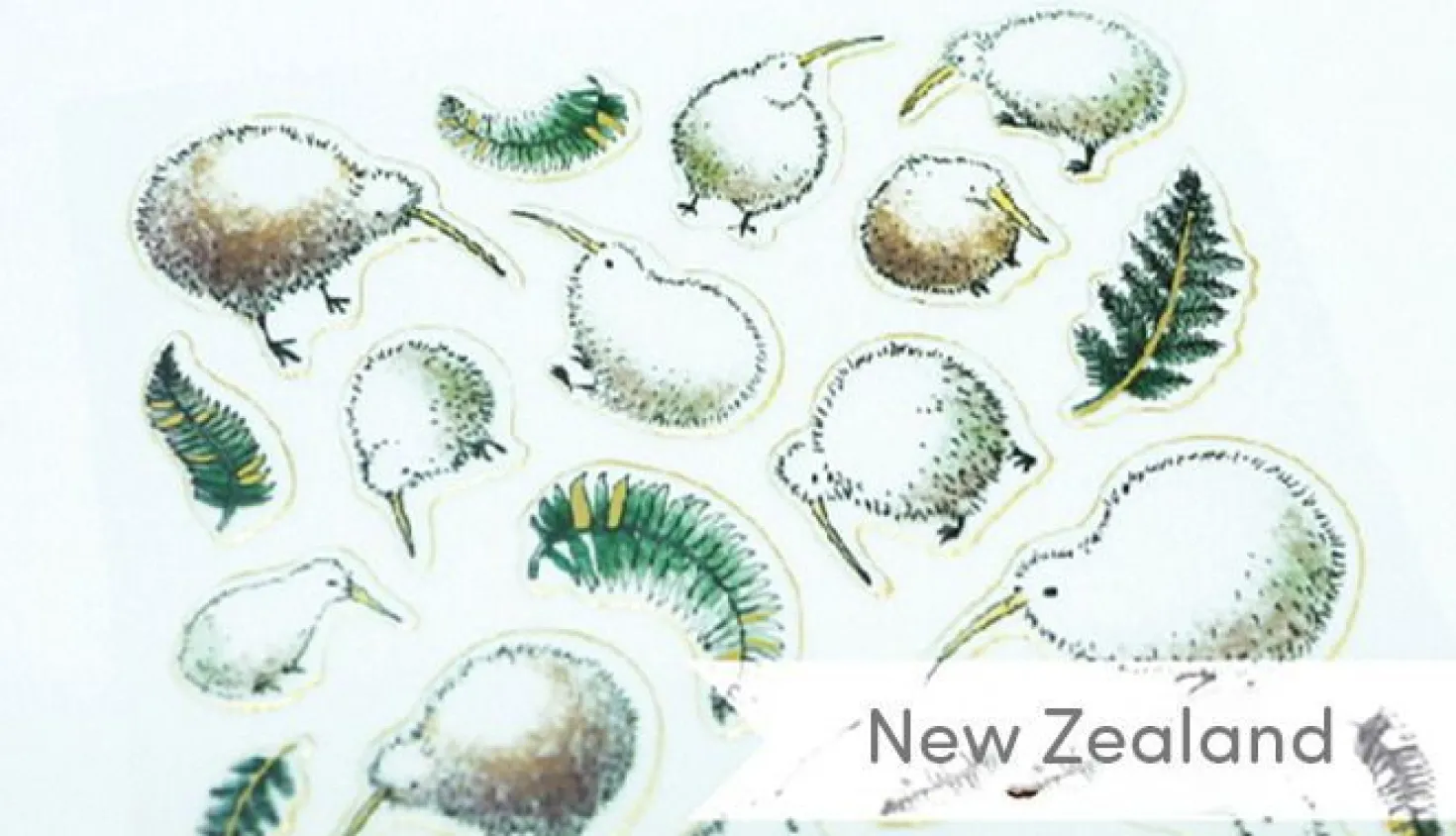 New Zealand/Australia Animal Deco Sticker