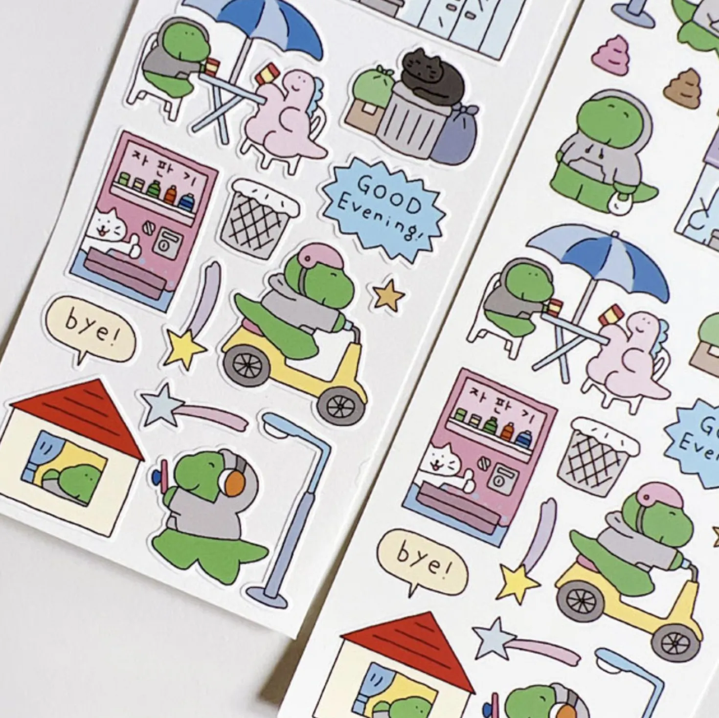 Night Owl Dino Deco Sticker
