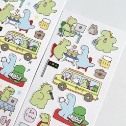 Night Owl Dino Deco Sticker