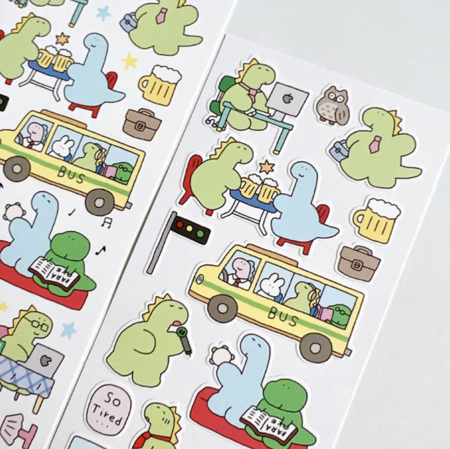 Night Owl Dino Deco Sticker