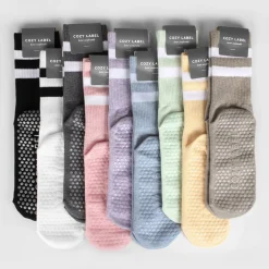 Non-slip Pilates Crew Women Socks