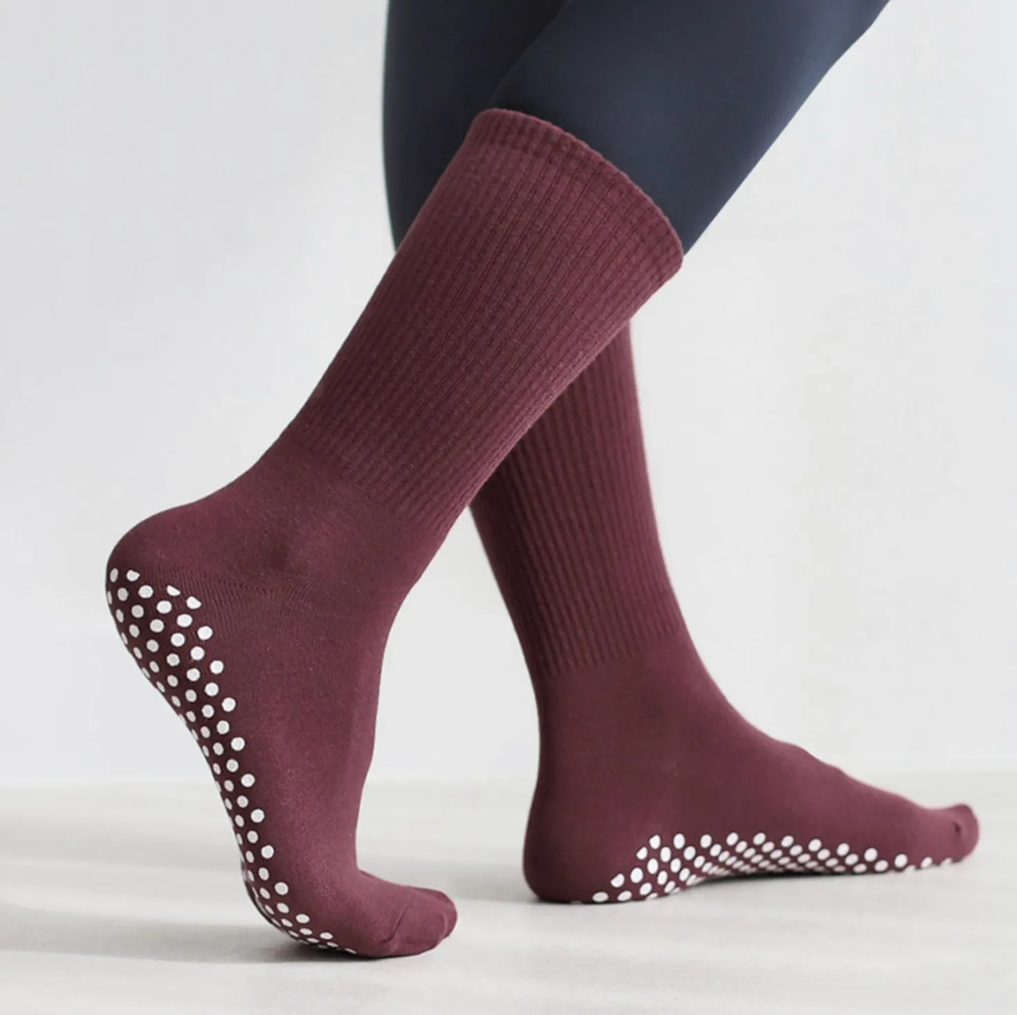 Non-slip Pilates Crew Women Socks