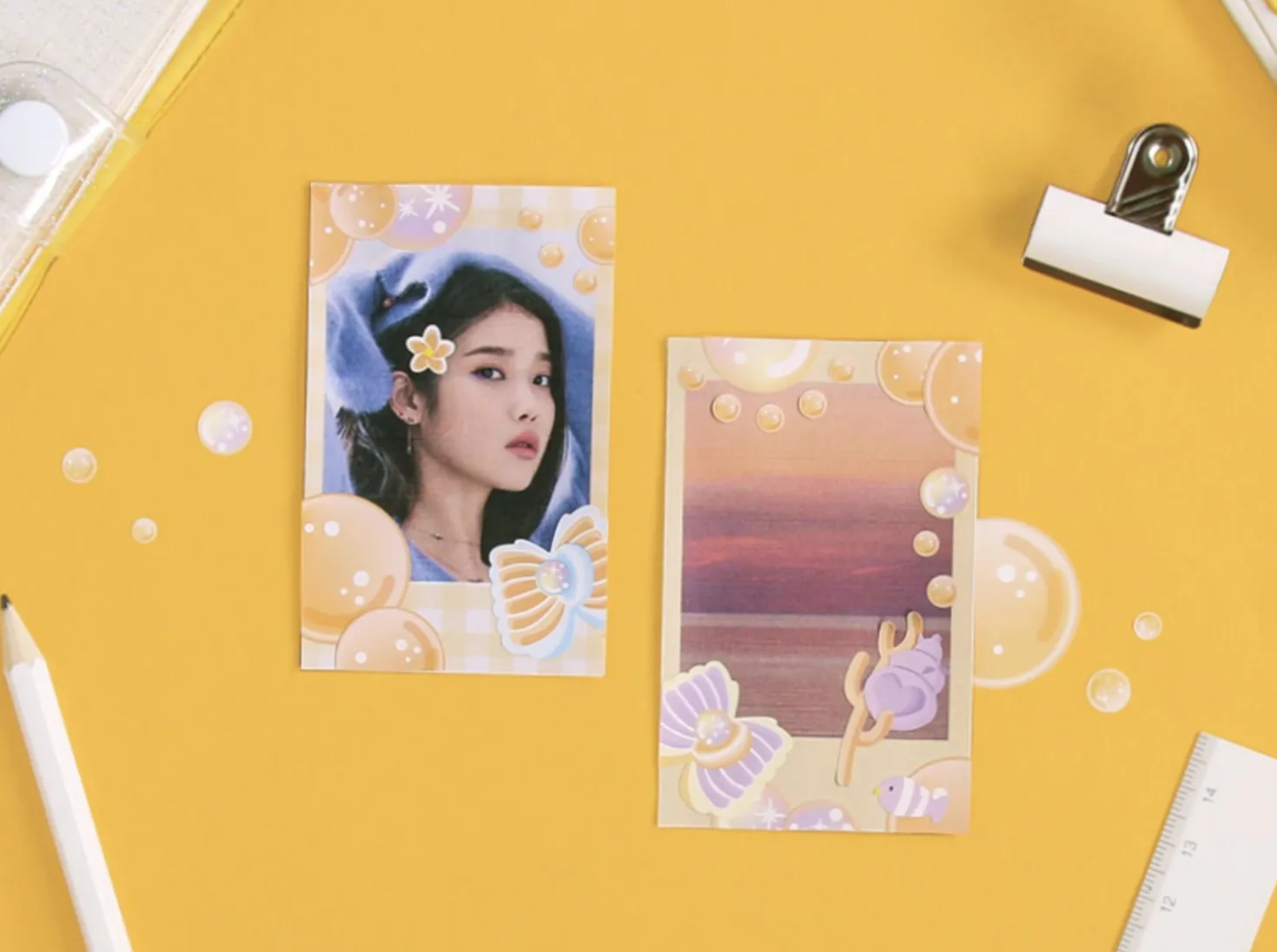 Ocean Background Removable Sticker v1