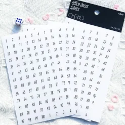 Office Number PET Deco Sticker