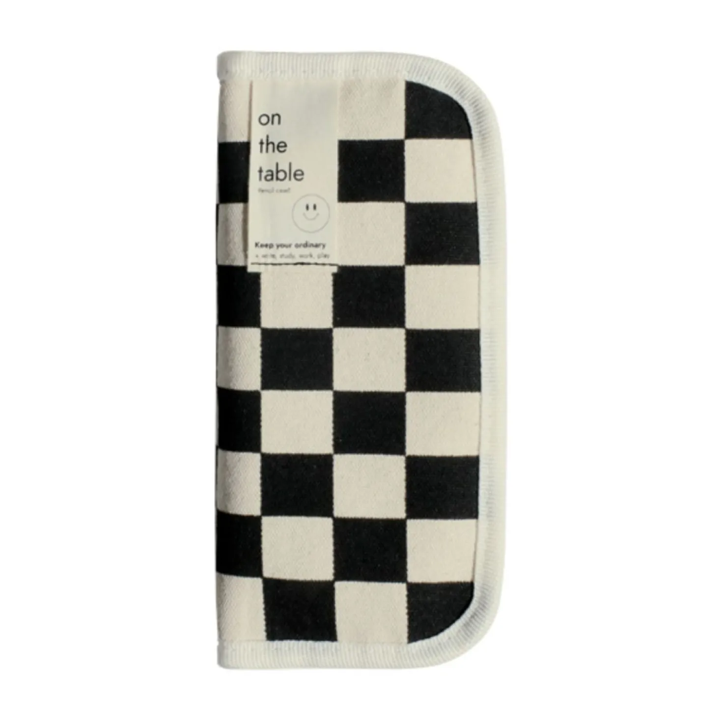 On the Table Checker Board Pen Pouch
