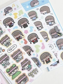 Otaku Girl Deco Sticker
