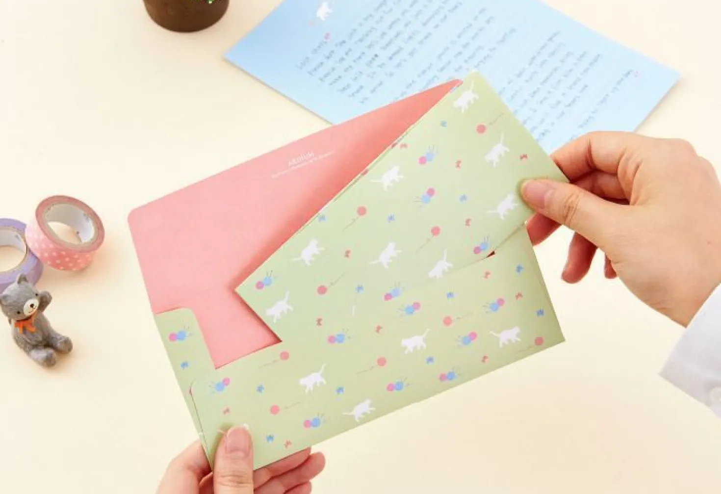 Pastel Animal Letter Set