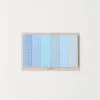 Pastel Blue Grid Index Sticky Note