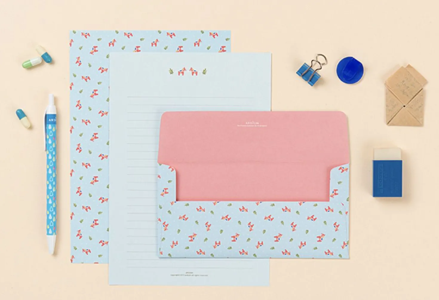 Pastel Floral Letter Set