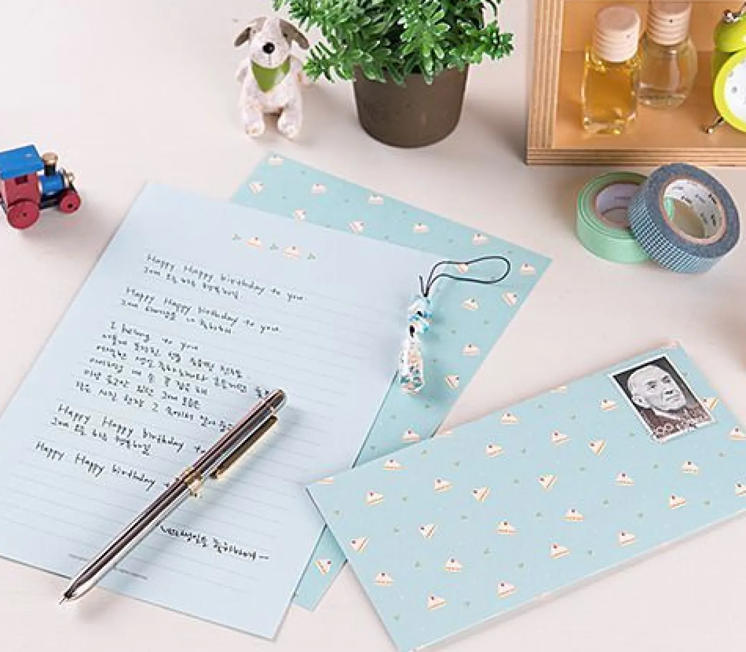 Pastel Floral Letter Set