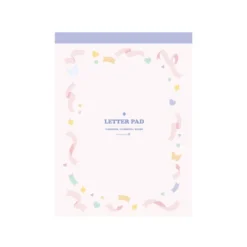 Pastel Pattern Letter Notepad
