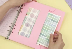 Pastel 6 Ring A5 Window Envelope