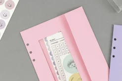 Pastel 6 Ring A5 Window Envelope