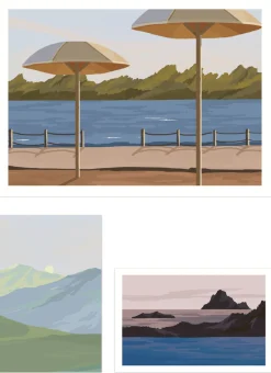 15pcs Afterglow Deco Paper Set