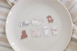 21pcs Baby Puppy Cereal Sticker Set