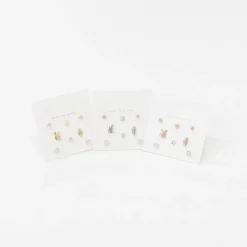 8pcs Bunny & Carrot Earring Set