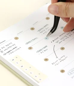 6pcs Calendar Month & Date Sticker Set