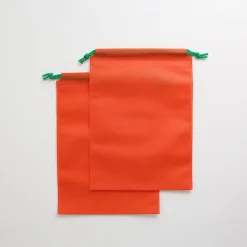 2pcs Carrot Drawstring Bag