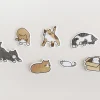 21pcs Cat Cereal Sticker Set