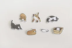 21pcs Cat Cereal Sticker Set