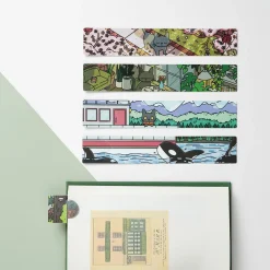 5pcs Cat in Seattle Bookmark Set