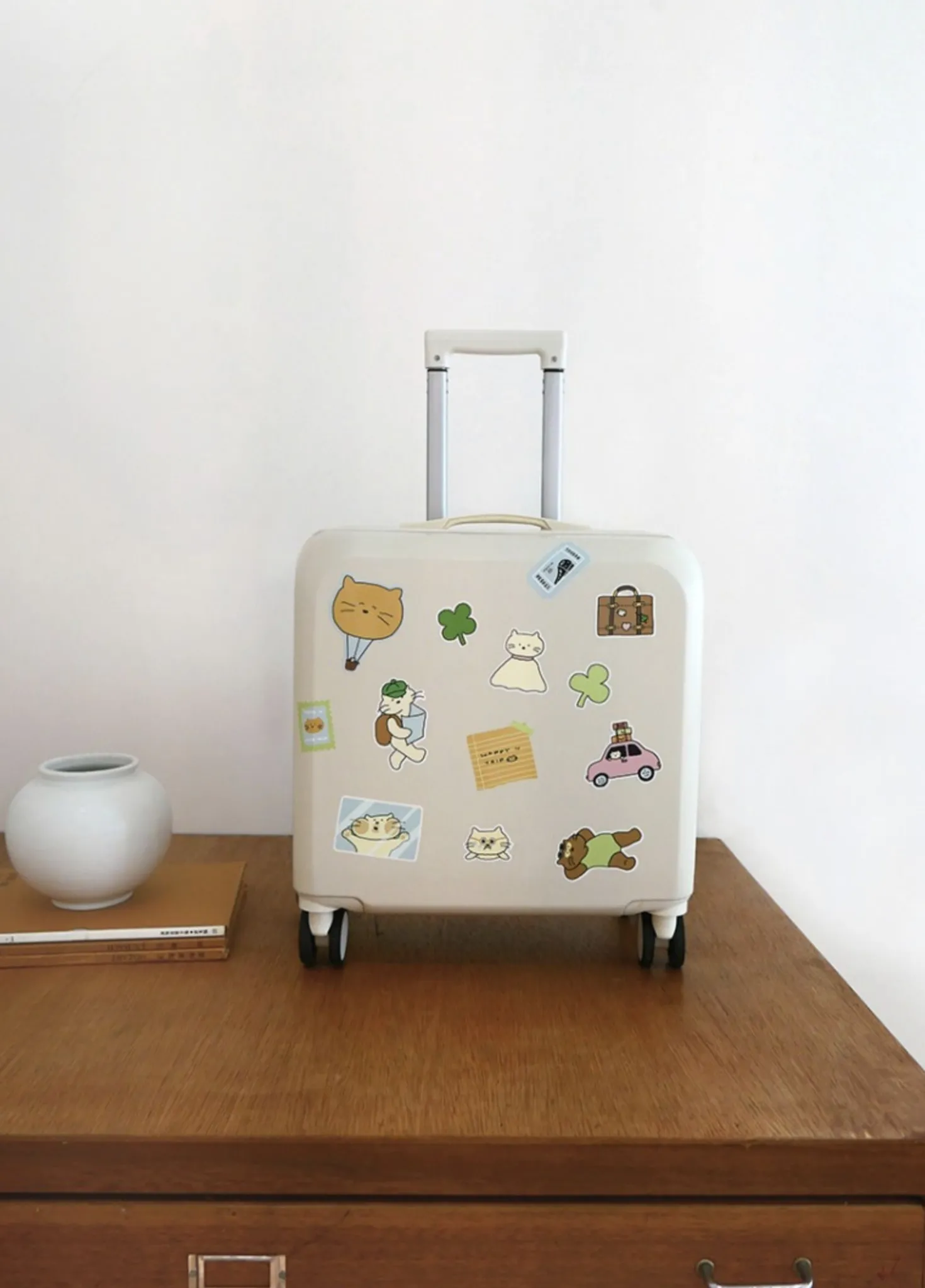 28pcs Cat's Happy Trip Sticker Set
