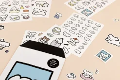 6pcs Coi Puppy Removable Sticker Set