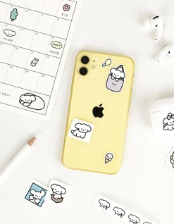 6pcs Coi Puppy Removable Sticker Set