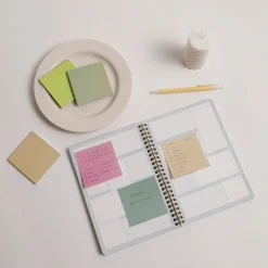 9pcs Colorful Dot Grid Sticky Note Set
