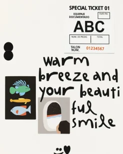 10pcs Colorful Typography Sticker Set