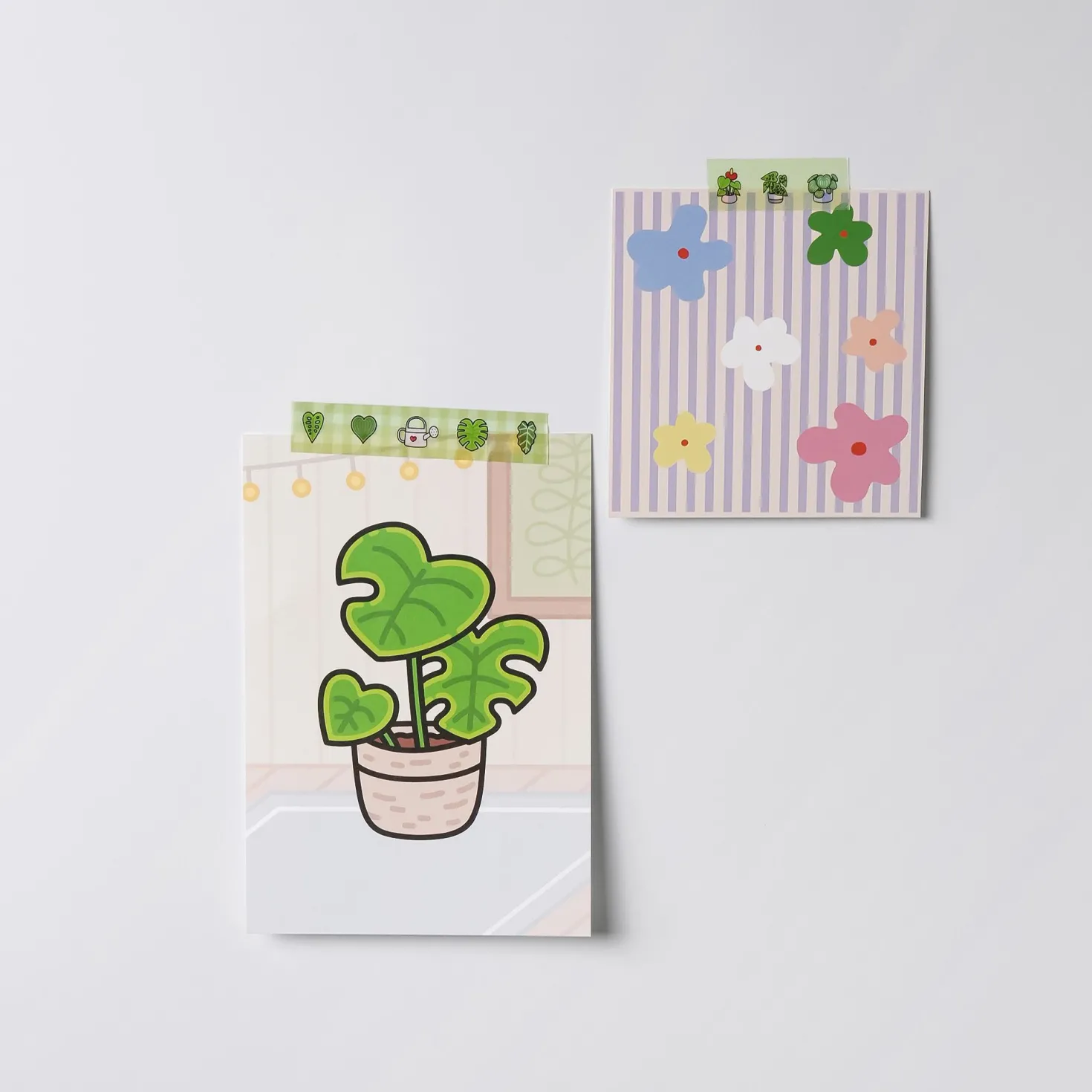 12pcs Cozy Home Houseplant Postcard Set