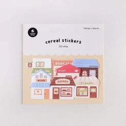 21pcs Cozy Shops Cereal Sticker Set
