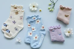 4pcs Daily Kids Crew Socks Set